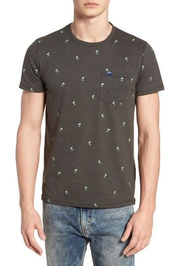 Men's Superdry Allover Print Lite Pocket T-shirt - Grey