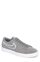 Men's Nike Sb Blazer Vapor Skateboarding Sneaker .5 M - Grey