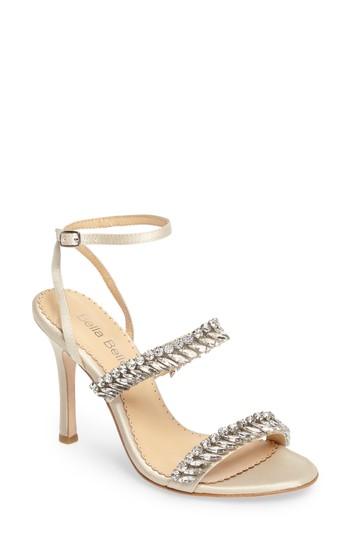 Women's Bella Belle Belinda Embellished Sandal .5 M - Metallic