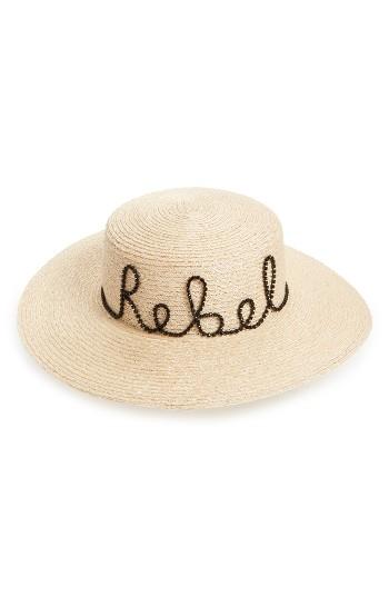 Women's Eugenia Kim Colette Rebel Boater Hat - Beige