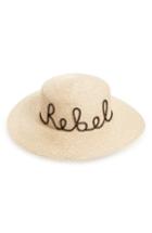 Women's Eugenia Kim Colette Rebel Boater Hat - Beige