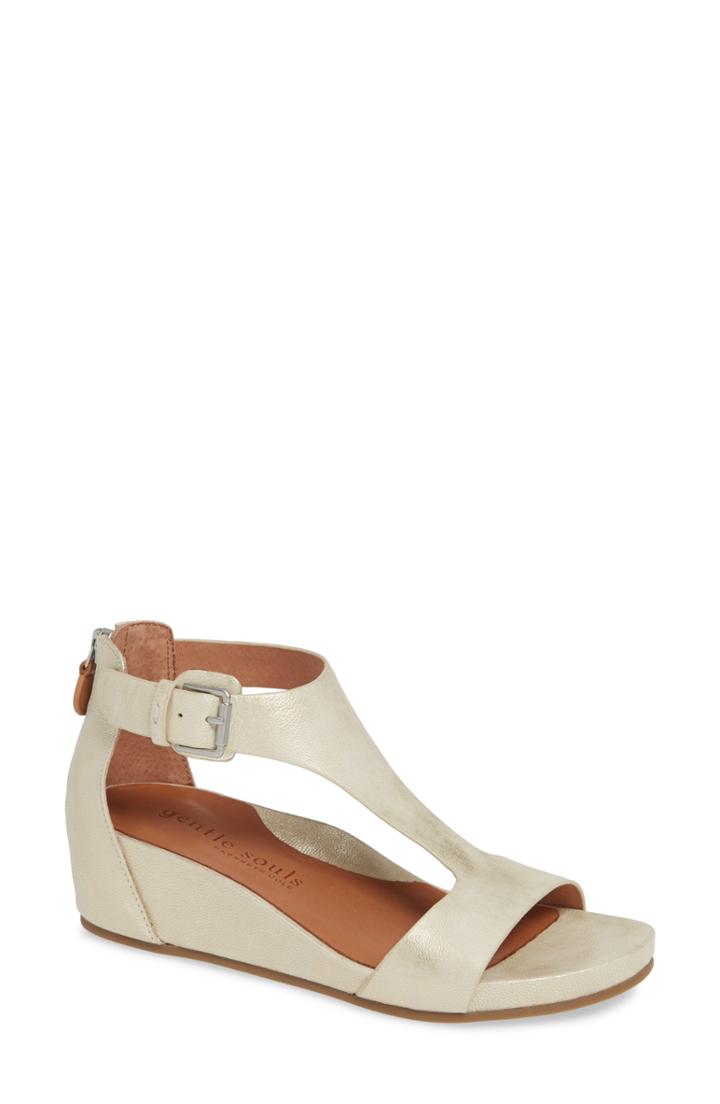 Women's Gentle Souls By Kenneth Cole Gisele Wedge Sandal M - Grey