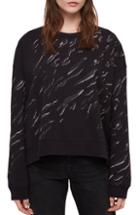 Women's Allsaints Abstract Pattern Sweatshirt - Black