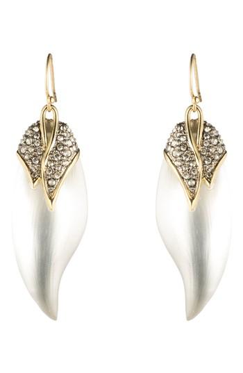 Women's Alexis Bittar Crystal Encrusted Capped Feather Earrings