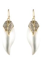 Women's Alexis Bittar Crystal Encrusted Capped Feather Earrings