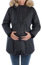 Women's Modern Eternity Sofia Waxed 3-in-1 Maternity/nursing Jacket With Faux Fur Trim
