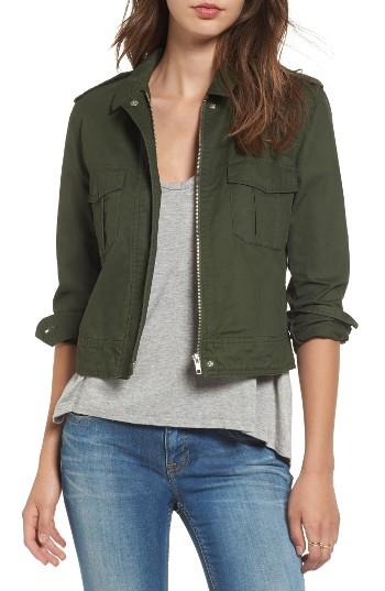 Women's Bb Dakota Maddox Cotton Twill Army Jacket - Green