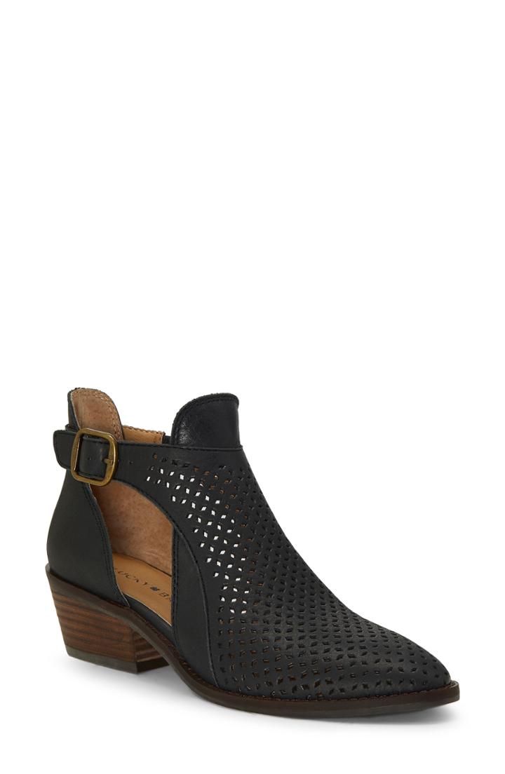 Women's Lucky Brand Fillian Bootie .5 M - Black
