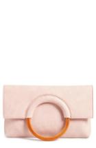 Bp. Faux Leather Circle Clutch - Pink