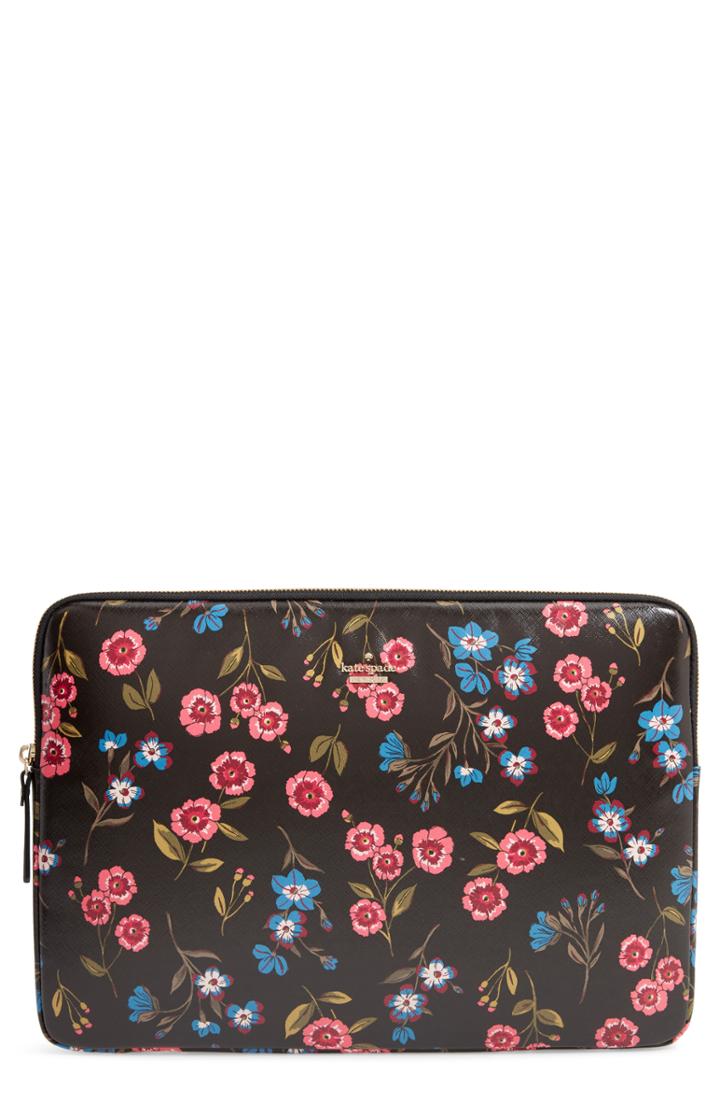 Kate Spade New York Meadow Flowers Universal Laptop Sleeve - Black