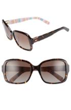 Women's Kate Spade New York Annor 54mm Polarized Sunglasses - Black Pattern