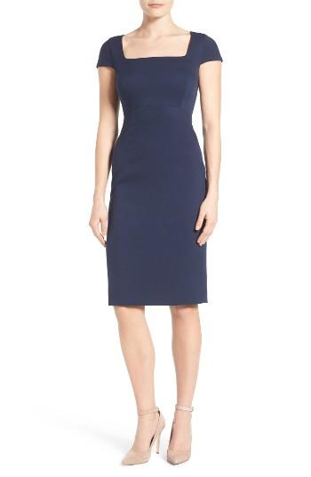 Women's Emerson Rose Stretch Woven Sheath Dress