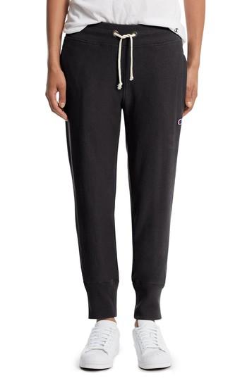 Women's Champion Reverse Weave Jogger Pants, Size - Black