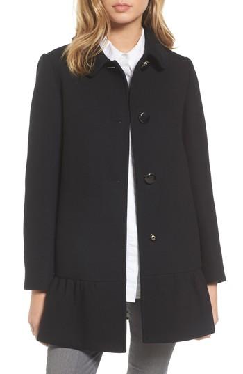 Women's Kate Spade New York Twill Peacoat - Black
