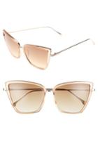 Women's Leith 55mm Cat Eye Sunglasses -