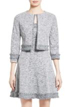 Women's Oscar De La Renta Crop Jacquard Jacket