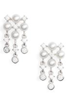 Women's Mikimoto Akoya Cultured Pearl & Diamond Earrings