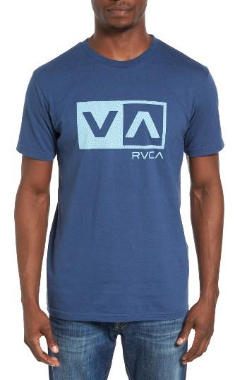 Men's Rvca Warped Dotty Graphic T-shirt - Blue