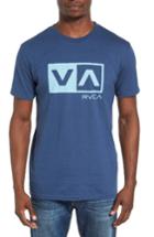 Men's Rvca Warped Dotty Graphic T-shirt - Blue