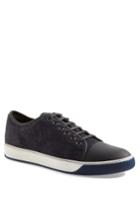 Men's Lanvin Embossed Nubuck Low Top Sneaker Us / 10uk - Blue