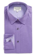 Men's Ted Baker London Endurance Dudders Trim Fit Dress Shirt 32/33 - Purple