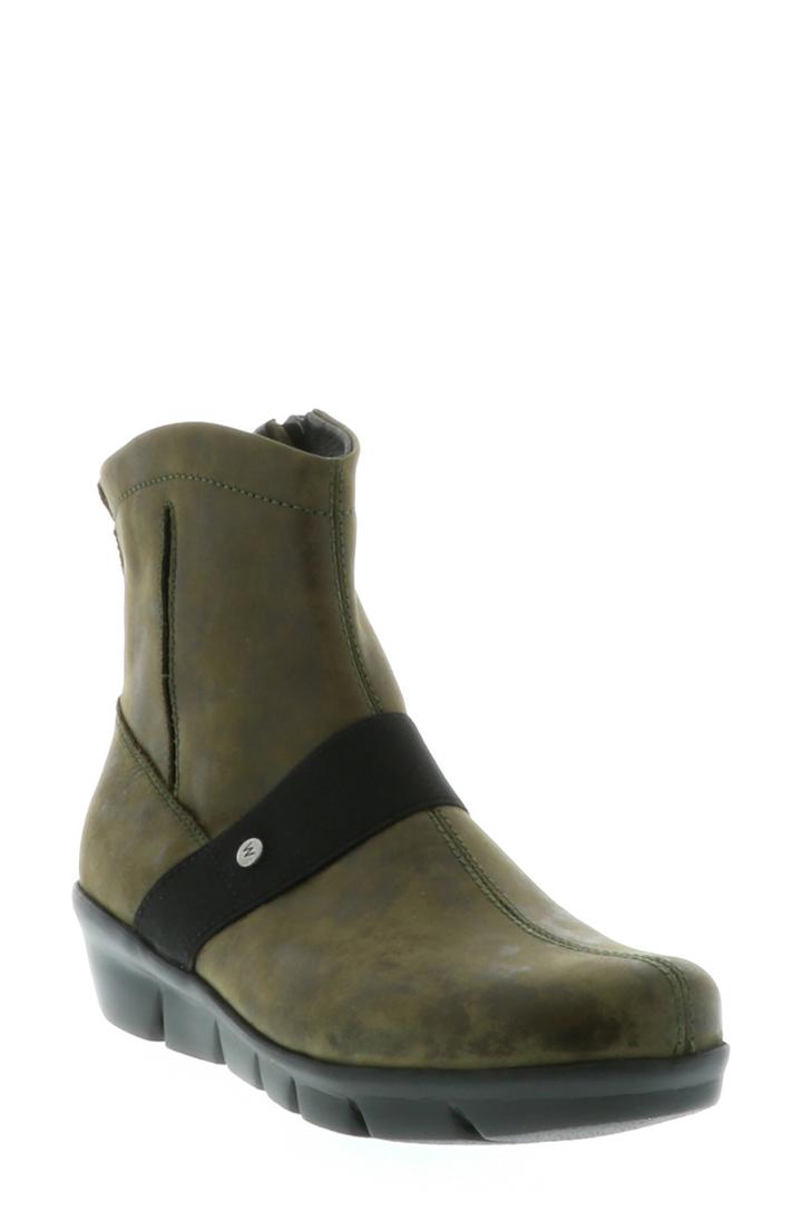 Women's Wolky Omni Wedge Bootie -7.5us / 38eu - Green