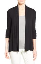 Women's Vince Camuto Open Front Cardigan, Size - Black