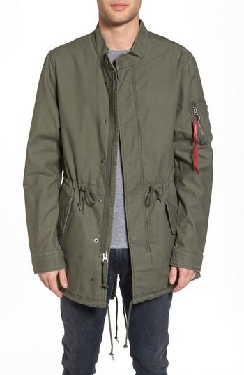 Men's Alpha Industries Recruit Fishtail Jacket - Green