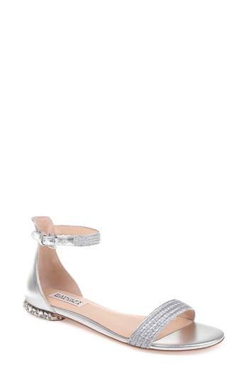 Women's Badgley Mischka Steffie Ankle Strap Sandal M - Metallic
