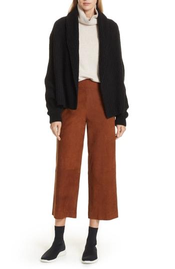 Women's Vince Oversize Shawl Collar Cardigan - Black