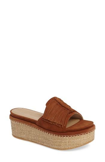 Women's Stuart Weitzman Wiggleroom Platform Sandal M - Brown