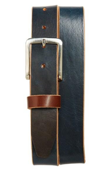 Men's Remo Tulliani 'oscar' Leather Belt - Blue