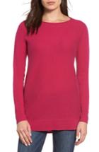 Women's Halogen High/low Wool & Cashmere Tunic Sweater - Pink