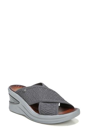 Women's Bzees Vista Slide Sandal M - Grey
