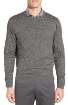 Men's Nordstrom Men's Shop Cotton & Cashmere Crewneck Sweater - Black