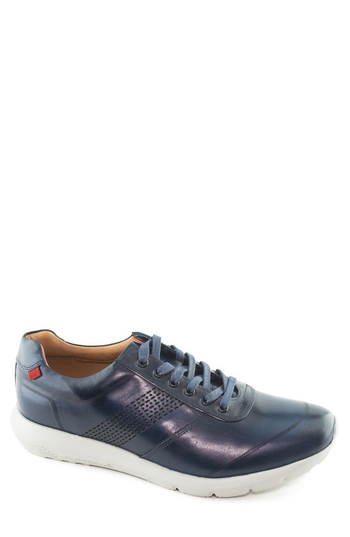 Men's Marc Joseph New York Chelsea Perforated Low Top Sneaker M - Blue