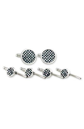 Men's David Donahue Cuff Links & Studs Set