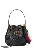 Gucci Gg Marmont 2.0 Matelasse Leather Bucket Bag - Pink