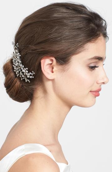 Wedding Belles New York 'brilliance' Hair Comb, Size - Metallic