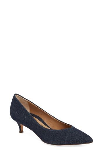 Women's Vionic Josie Kitten Heel Pump .5 M - Blue