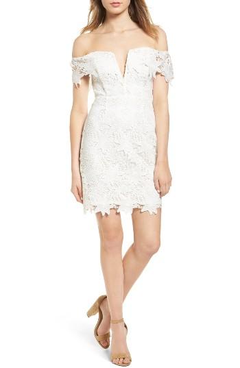 Women's Astr The Label Daniella Lace Body-con Dress - White