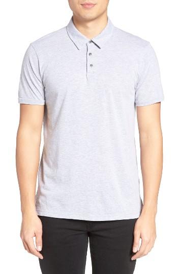 Men's Velvet By Graham & Spencer Bryant Jersey Polo, Size - Grey