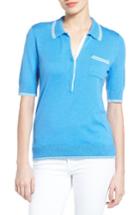 Women's Halogen Tipped Polo Sweater