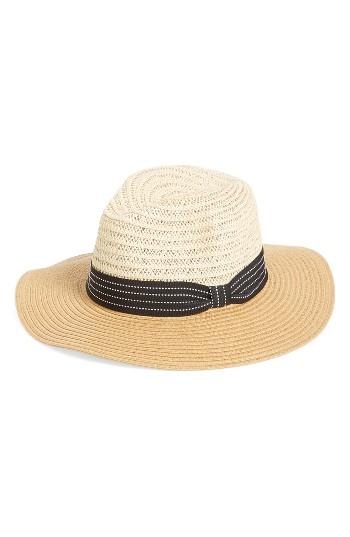 Women's Bp. Two Tone Straw Panama Hat -
