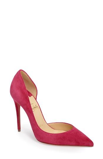 Women's Christian Louboutin 'iriza' Half D'orsay Pump