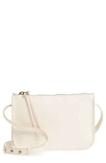 Madewell Simple Leather Crossbody Bag - Ivory