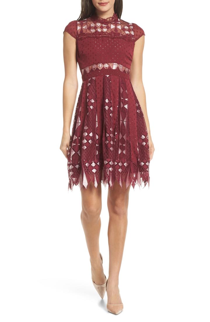 Women's Foxiedox Bravo Zulu Fit & Flare Dress - Red
