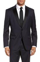 Men's Boss Hence Cyl Trim Fit Wool Dinner Jacket R - Blue