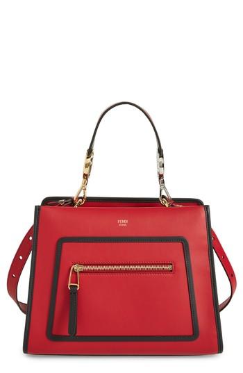 Fendi Small Runaway Calfskin Leather Satchel -