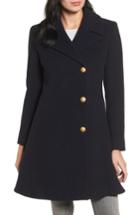 Women's Charles Gray London Skirted Wool Blend Coat - Blue